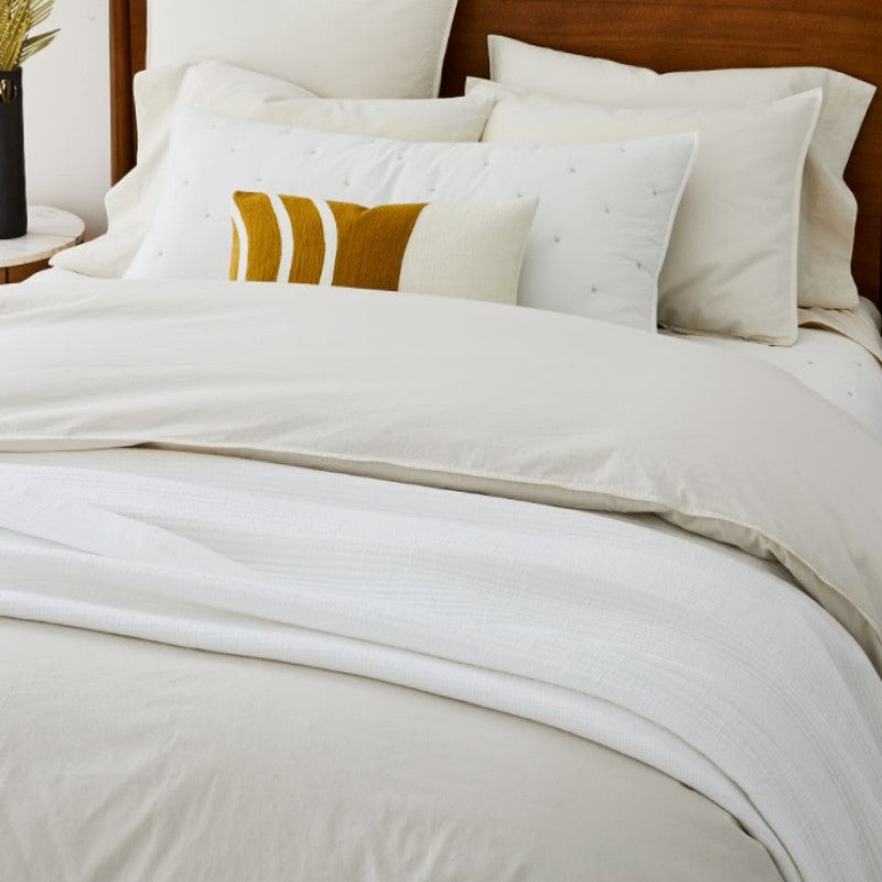 White Ribbed Blanket