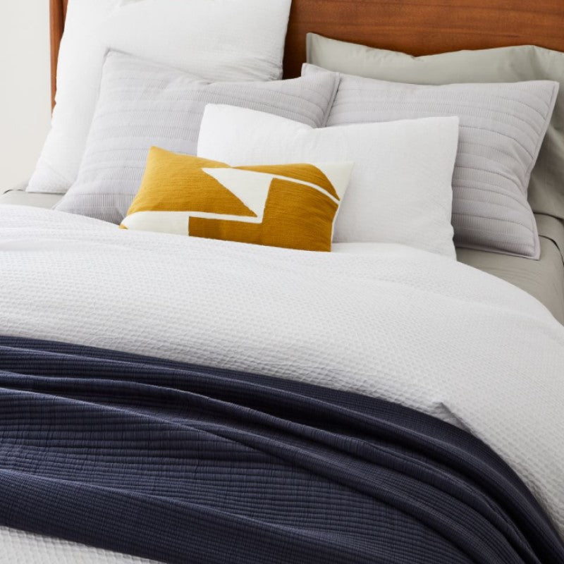 Dark Blue Ribbed Blanket