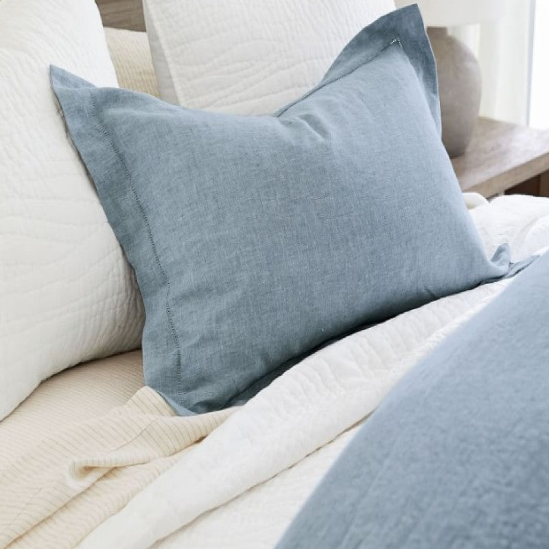 Blue Flax Linen Sham