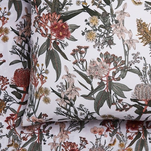 Printed Grevillea Sheet Set