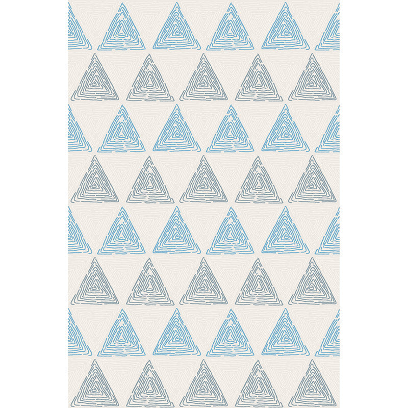 Blue Geometric Modern Patterned Non-slip Sofa Rug Table Rug Area Rugs Customizable