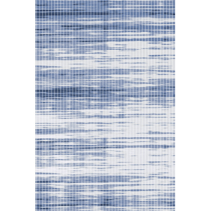 Blue Modern Striped Non-slip Sofa Rug Table Rug Living Room Area Rugs Customizable