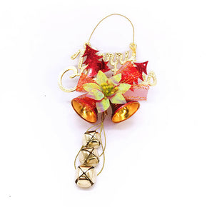 3-piece Set Christmas Decoration with Bow Bells For Festivals and Parties