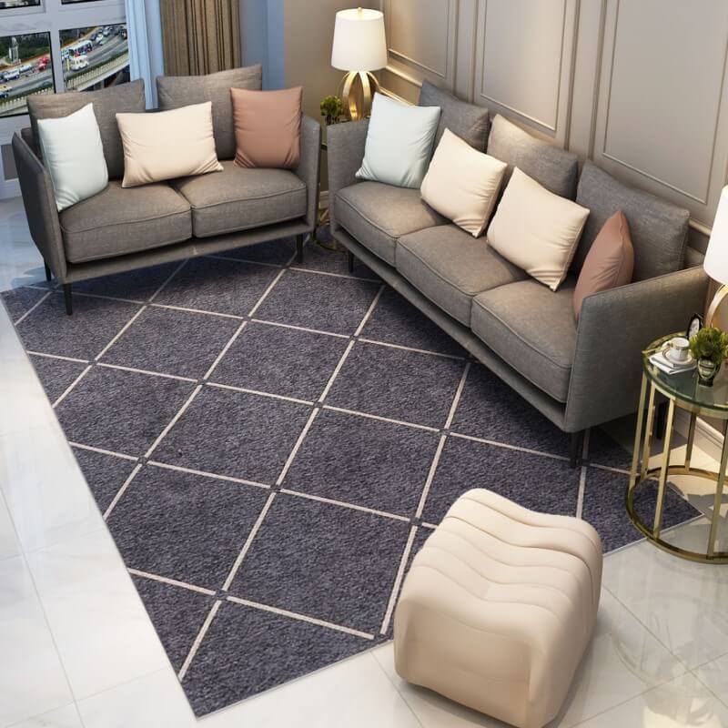 High-quality Geometric Printed Pattern Carpets Area Rugs for Living Room Bedroom Office Hall