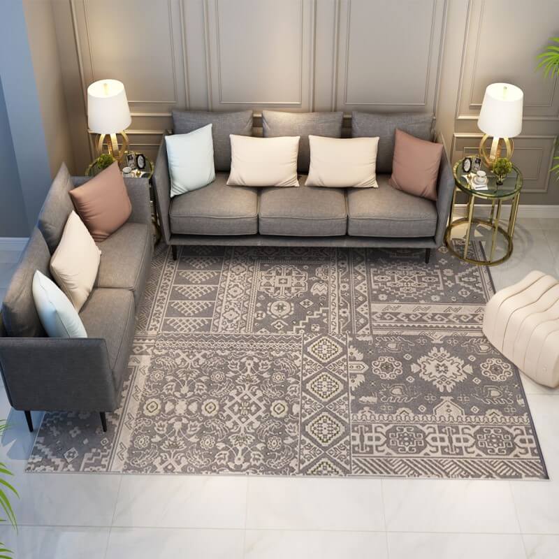 Retro Pattern Carpets Area Rugs for Living Room Hall Office