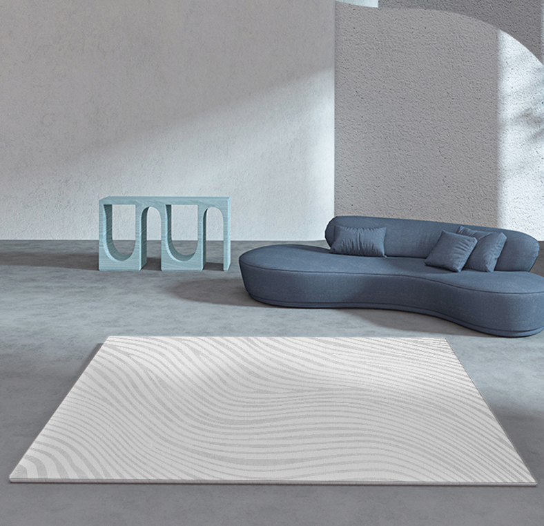 Simple Lines Plain Living Room Bedroom Light Luxury Household Living Room Rugs Bedside Rugs 04