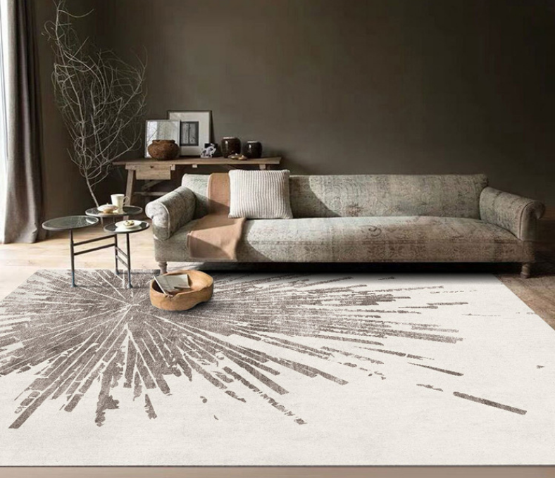Simple Lines Plain Living Room Bedroom Light Luxury Household Living Room Rugs Bedside Rugs 07