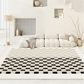 Cream-style Sofa Coffee Table Bedroom Floor Mats Thickened Water Absorbent Faux Cashmere Rug 04