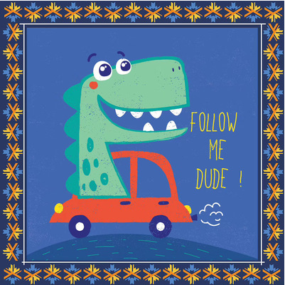 Cute Cartoon Dinosaur Children's Indoor Bedside Blanket Living Room Bedroom Study Crawl Mat Carpet Foot Mats