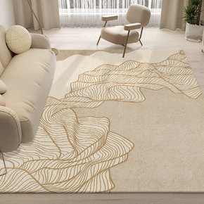 Lovely Simple Pattern Faux Cashmere Rugs For Living Room Bedroom Bedside Rugs Anti-slip Foot Mats