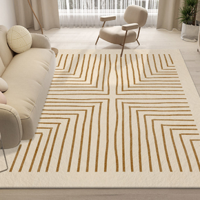 Lovely Simple Pattern Faux Cashmere Rugs For Living Room Bedroom Bedside Rugs Anti-slip Foot Mats