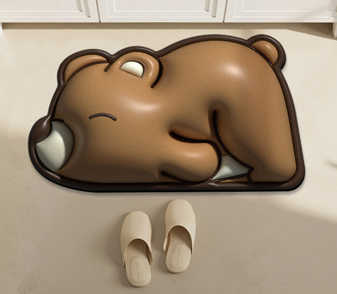 Lovely 3D Naked-eyes Visual Effect Floor Mats Entryway Doormat Rugs Kitchen Bathroom Anti-slip Mats