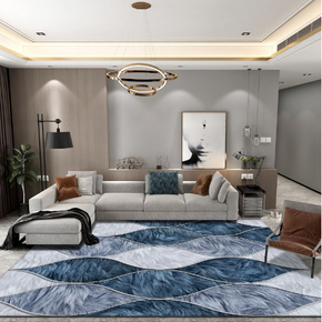 Imitation Animal Fur Geometric Patterns Creative Carpets For Dining Room Bedroom
