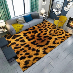 CLeopard-lik Patterns Creative Carpets For Dining Room Bedroom Living Room