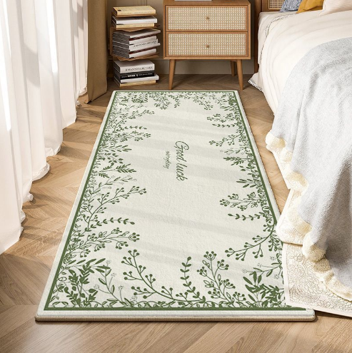 Vintage Living Room Shaggy Rug Light Luxury Lambswool Bedroom Sofa Coffee Table Rug Floating Window Mat