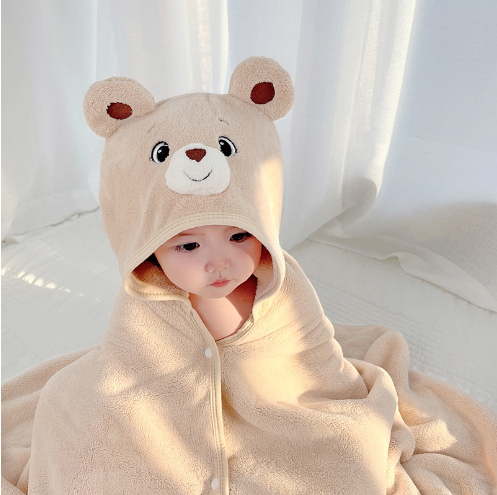 Comfortable Skin-friendly Cosy Bathrobe Beach Baby Children Towels 03