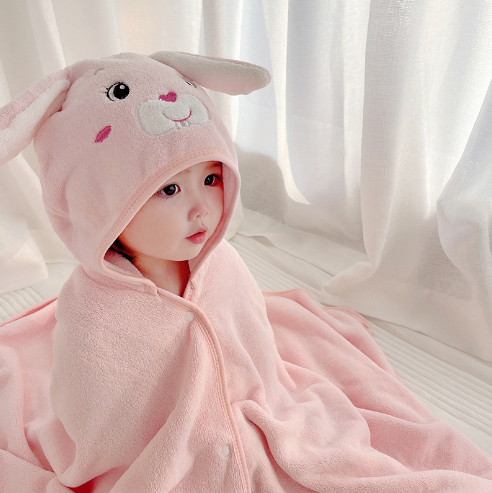 Comfortable Skin-friendly Cosy Bathrobe Beach Baby Children Towels 04