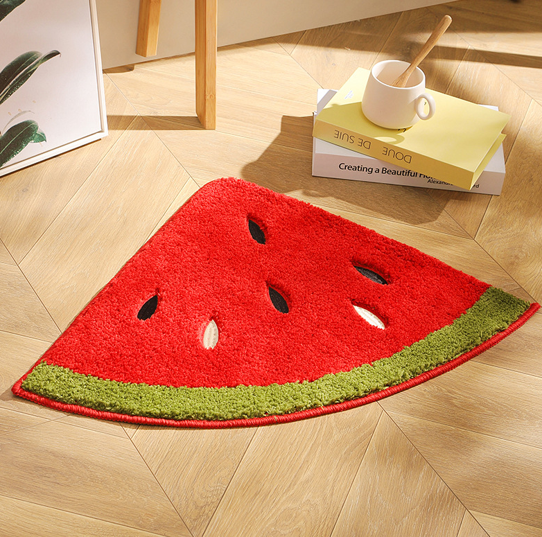 Cute Fruits Extra Soft Bath Mats Absorbent Non-Slip Bathroom Rugs
