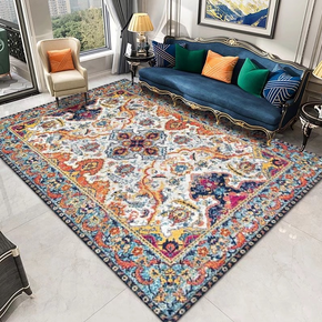Vintage Floral Soft Area Rugs For Bedroom Living Room Bedside Office 19