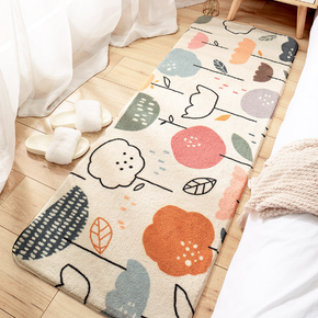 Cute Living Room Shaggy Rug Light Luxury Lambswool Bedroom Sofa Coffee Table Rug Floating Window Mat 07