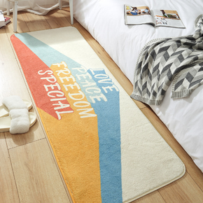 Cute Living Room Shaggy Rug Light Luxury Lambswool Bedroom Sofa Coffee Table Rug Floating Window Mat 15