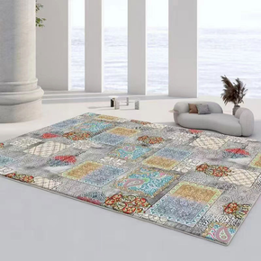 Vintage Bohemian Faux Cashmere Living Room Coffee Table Bedroom Rugs 06