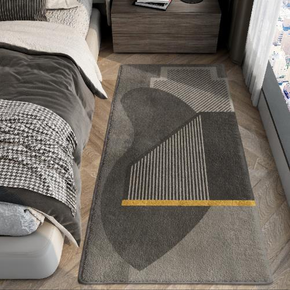 Vintage Minimalist Pattern Living Room Shaggy Rug Light Luxury Lambswool Bedroom Sofa Coffee Table Rug Floating Window Mat 18