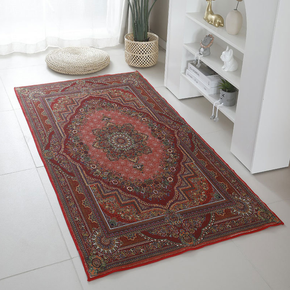 Light Luxury Vintage Living Room Faux Cashmere Sofa Rug Carpet Bedroom Bedside Rug Machine Washable Plush Floor Mats 02