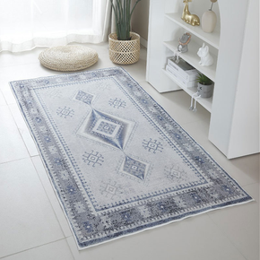 Light Luxury Vintage Living Room Faux Cashmere Sofa Rug Carpet Bedroom Bedside Rug Machine Washable Plush Floor Mats 03