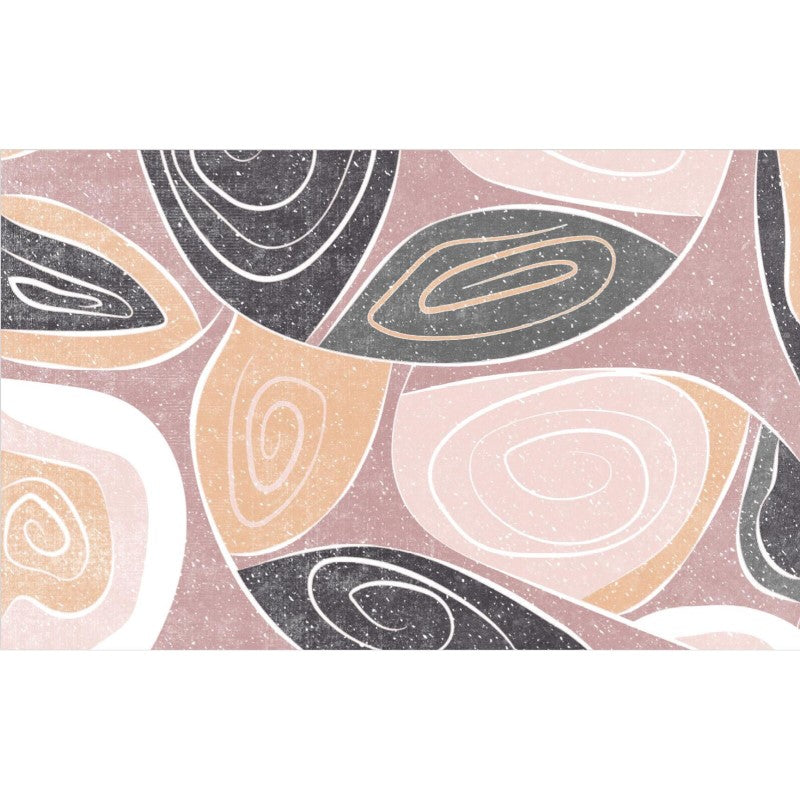 Pink Modern Simple Circle  Rugs Carpet Floormat