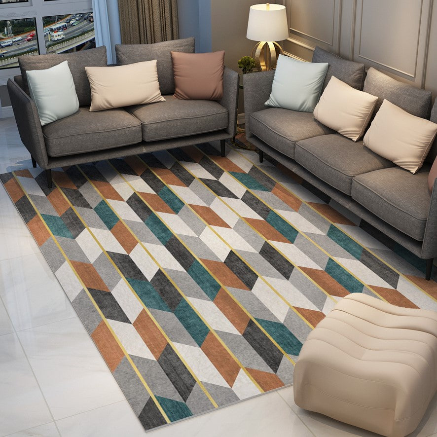 Colourful Striped Rugs Carpet Floormat
