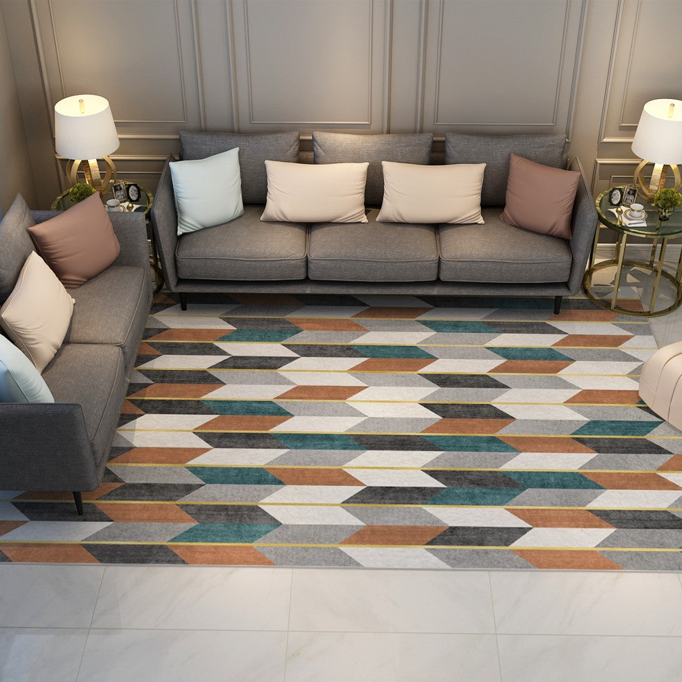Colourful Striped Rugs Carpet Floormat
