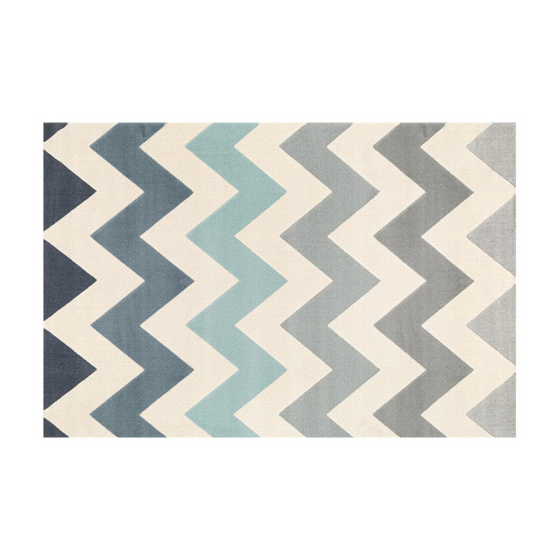 Simple Wave Ripple Modern Geometric Patterned Rug Bedroom Living Room Sofa Rugs Floor Mat