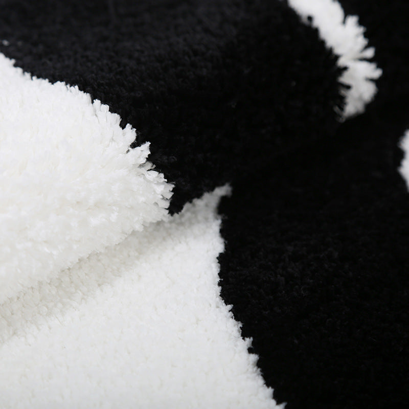 Cute Cartoon Panda Shape Kids Room Bedroom Bedside Floor Mat Bathroom Entryway Anti-skip Doormat Rugs