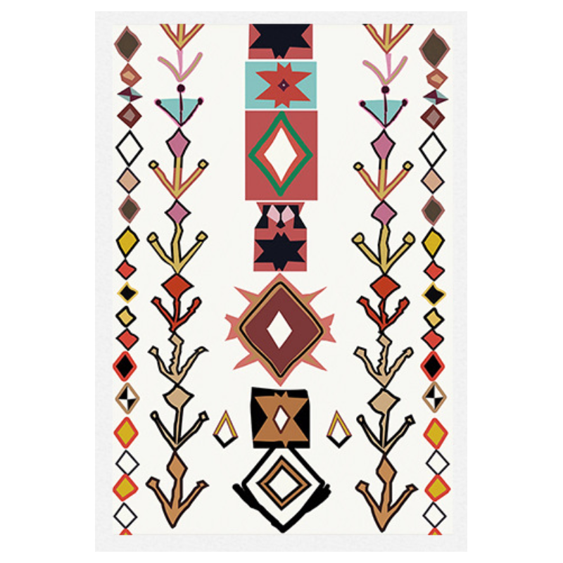 Customizable Modern Striped Geometric Patterned Anti-slip Sofa Rug Table Rug Living Room Bedroom Area Rugs