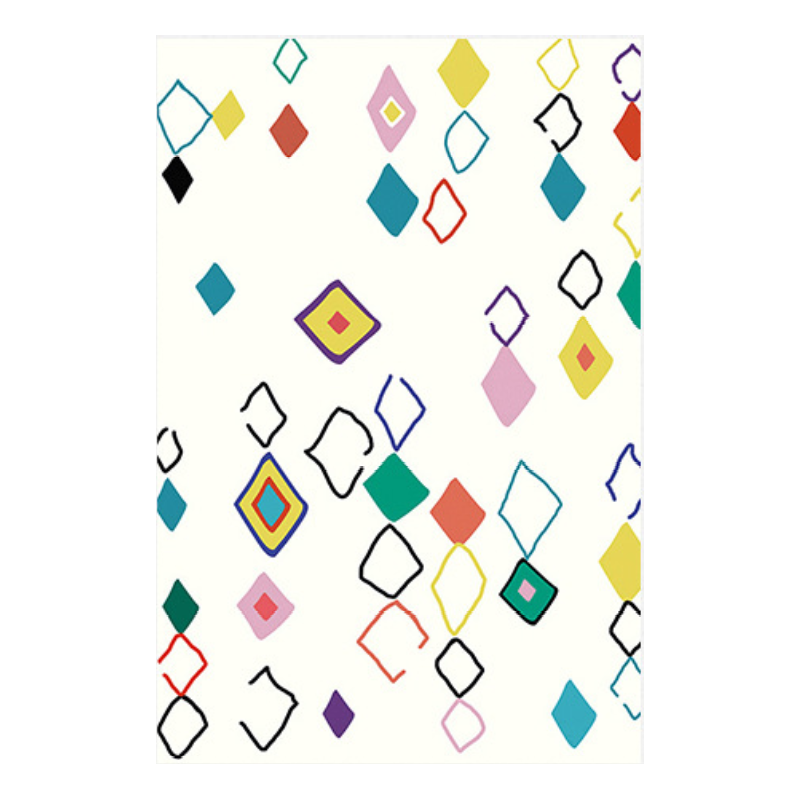 Customizable Modern Geometric Patterned Anti-slip Sofa Rug Table Rug Living Room Bedroom Area Rugs