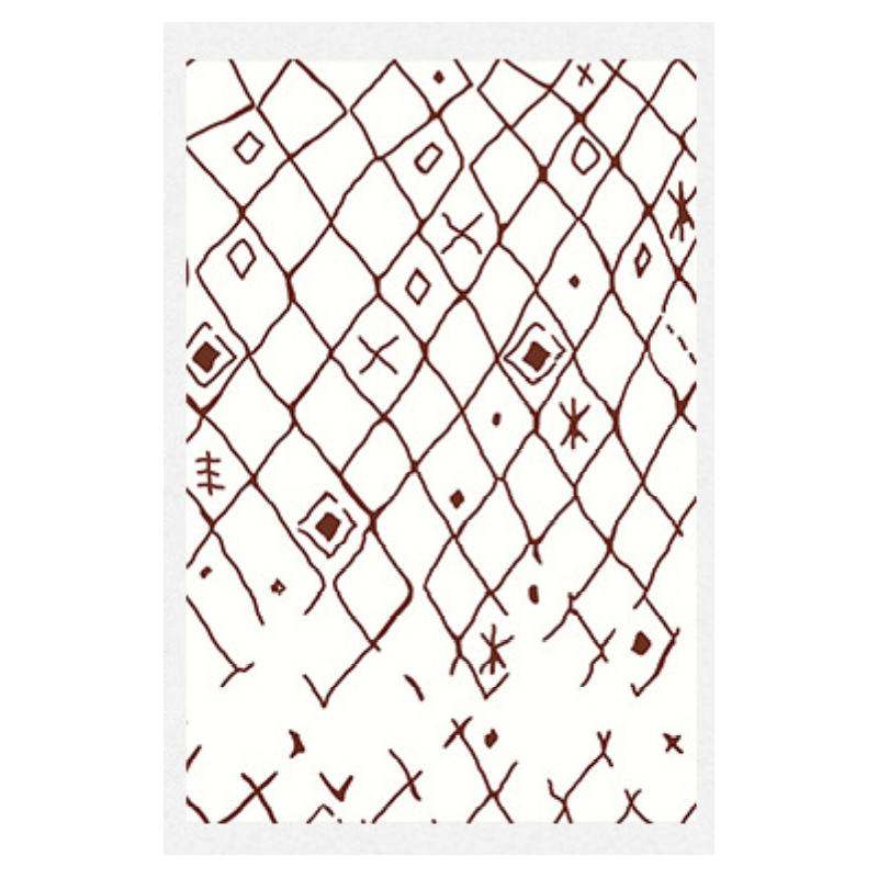 Customizable Modern Moroccan Geometric Patterned Anti-slip Sofa Rug Table Rug Living Room Bedroom Area Rugs