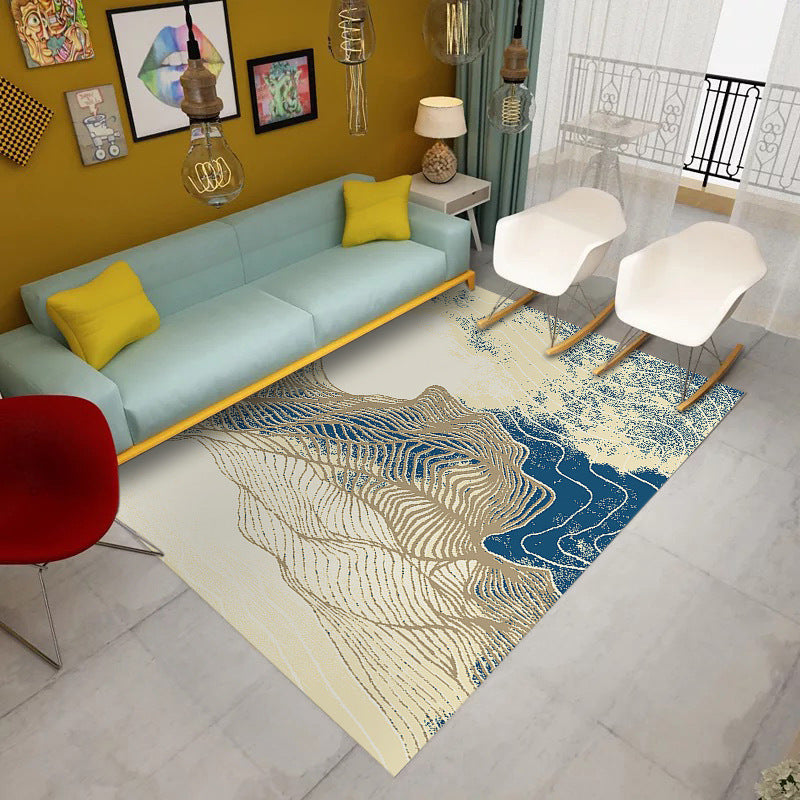 Customizable Modern Abstract Patterned Anti-slip Sofa Rug Table Rug Living Room Bedroom Area Rugs