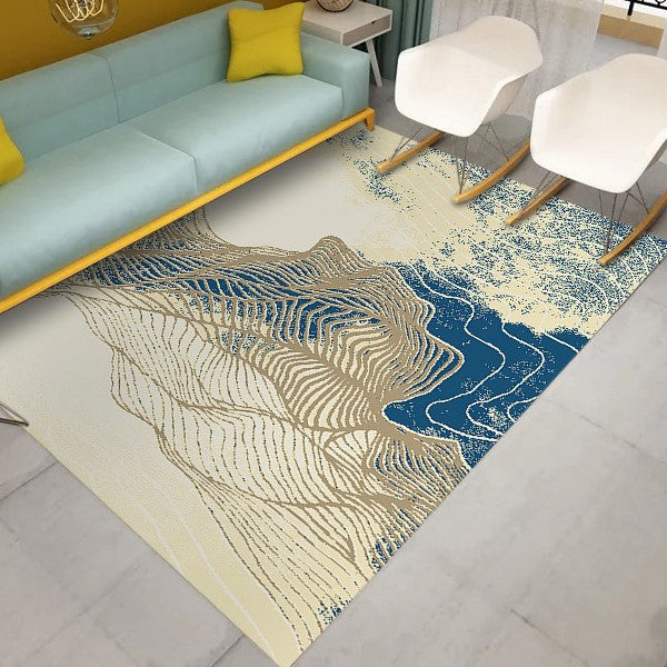 Customizable Modern Abstract Patterned Anti-slip Sofa Rug Table Rug Living Room Bedroom Area Rugs