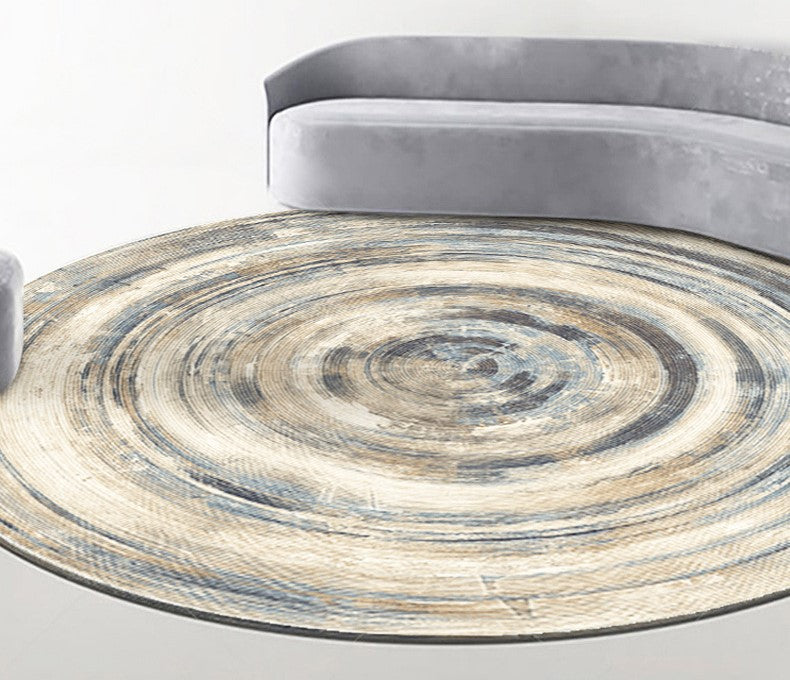 Quality Modern Universe Planet Round Luxury Carpet Striped Bedroom Floor Mat Rugs 01