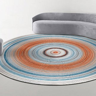 Quality Modern Universe Planet Round Luxury Carpet Striped Bedroom Floor Mat Rugs 06