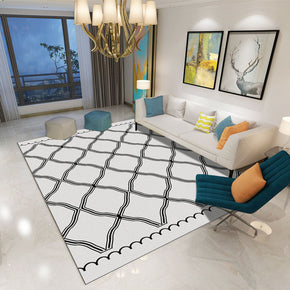Modern Geometric Printed Patterned Carpet Living Room Bedroom Office Hall Floor Mat Rugs