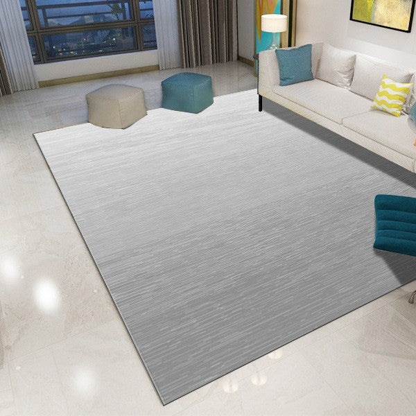 Grey Modern Fahsion Plain Carpet Living Room Bedroom Office Hall Floor Mat Rugs