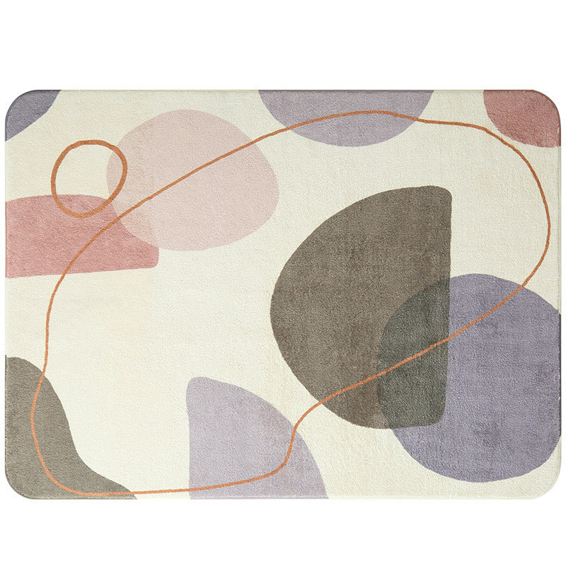Thick Soft Modern Simple Geometric Floor Rugs for Living Room Dining Room Bedroom Office