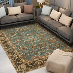 Traditional Retro Vintage Floral Patterned Living Room Hall Office Bedroom Floor Rugs Size Customizable