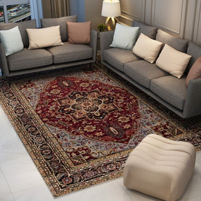 Traditional Retro Vintage Floral Patterned Living Room Hall Office Bedroom Floor Rugs Size Customizable
