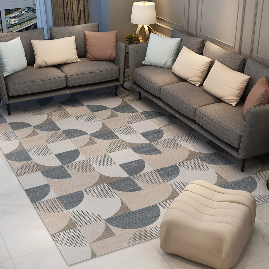 Modern Contemporary Simple Geometric Rugs for Living Room Dining Room Bedroom