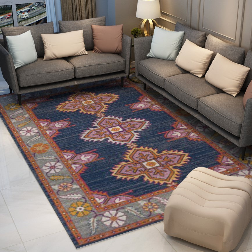 Nice Floral Area Shaggy Rugs for Living Room Dining Room Bedroom Hall