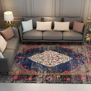 Nice Vintage Traditional Floral Design Area Rug with Non-Slip Backing Sizes Customizable