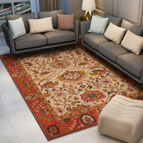 Beautiful Red Shaggy Vintage Traditional Area Rug Living Room Hall Office Rugs Floormat